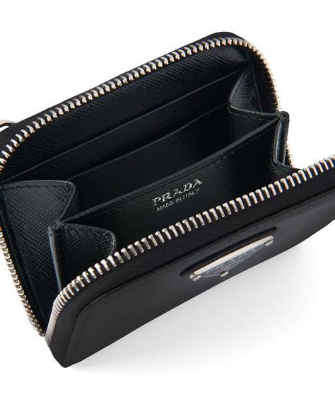 Prada saffiano leather card holder